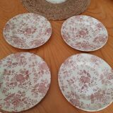 Assiettes à fleurs vintage