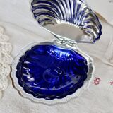 Vintage shell butter dish from the 1970s