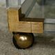 Rolling acrylic and brass serving table – 1960