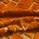 Clementine - Custom orange wool Berber rug
