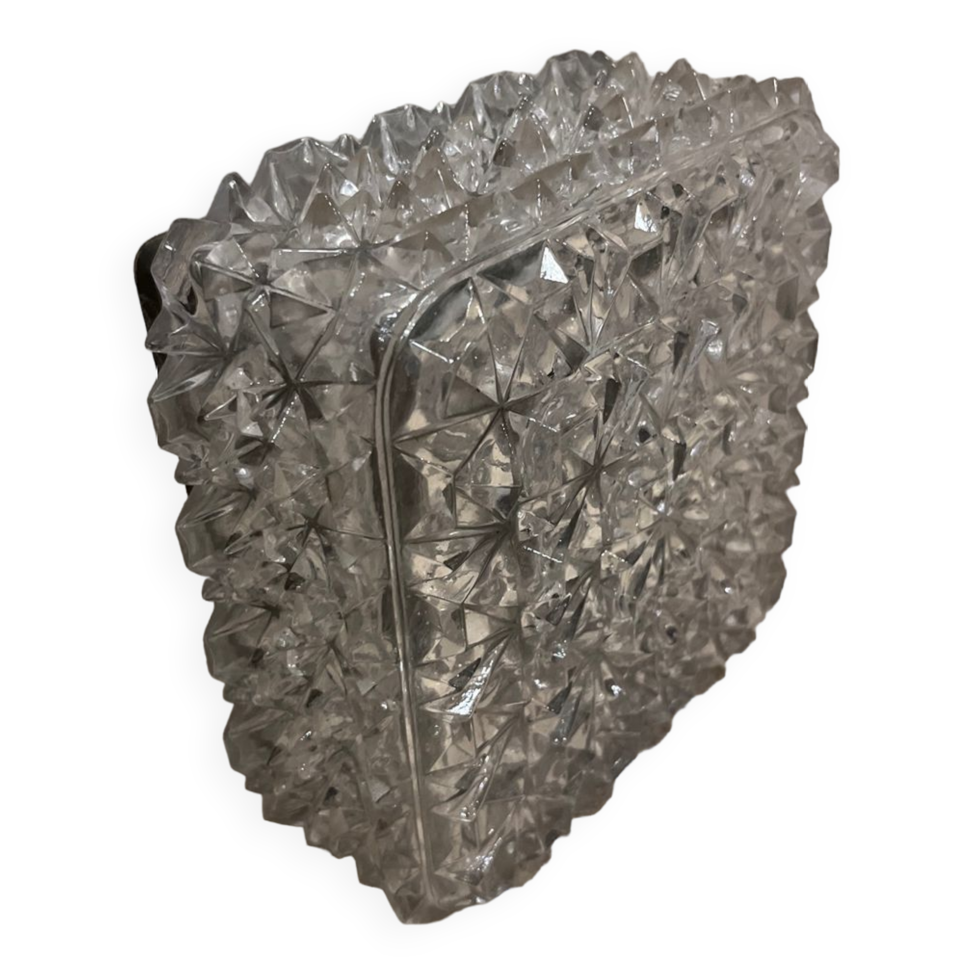 Vintage square ceiling lamp 1970