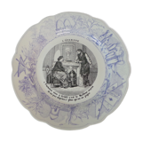 Assiette décorative dicton sarreguemines