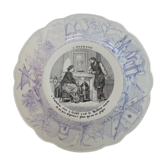 Assiette décorative dicton sarreguemines