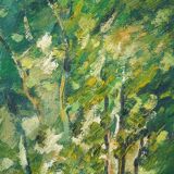 Frame signed summer landscape - Oil on Canvas