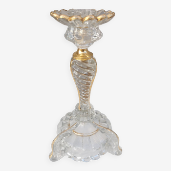 Antique candle holder with golden edge