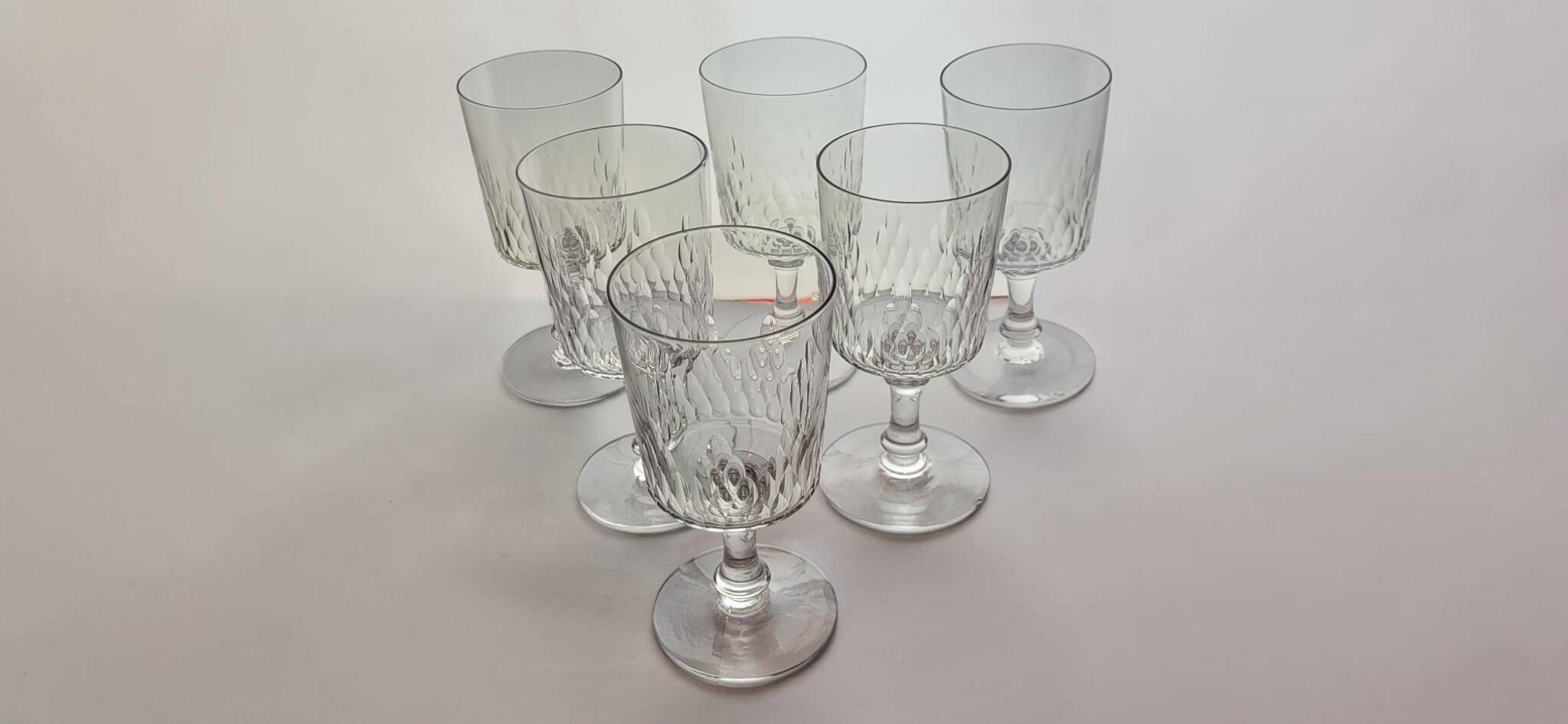 Baccarat — 6 water glasses Model Richelieu Champigny