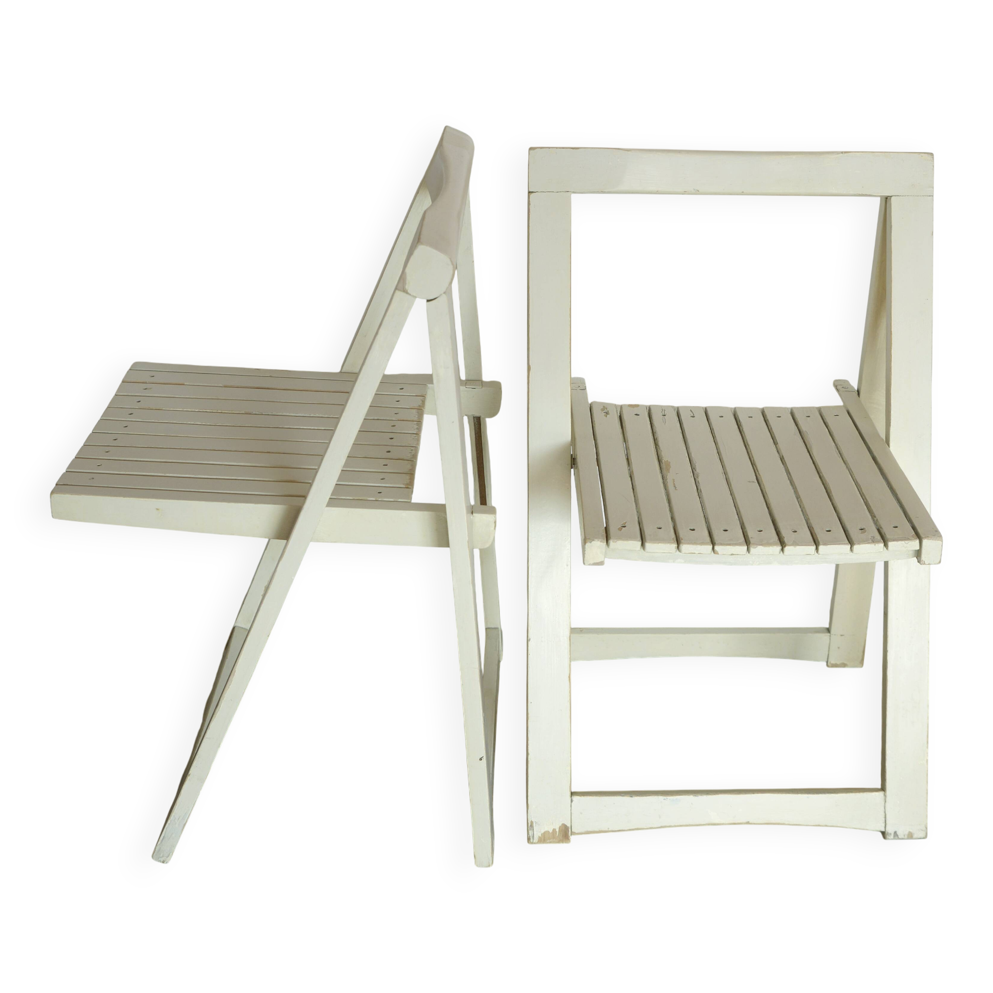 Set of 2 Trieste Folding Chairs Vintage from 1960's