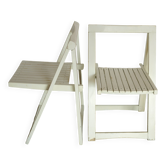 Lot de 2 chaises pliantes Trieste vintage des années 1960