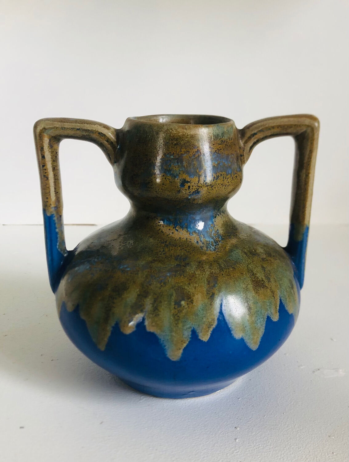 Art Deco stoneware vase signed Alpho by Alphonse Mouton