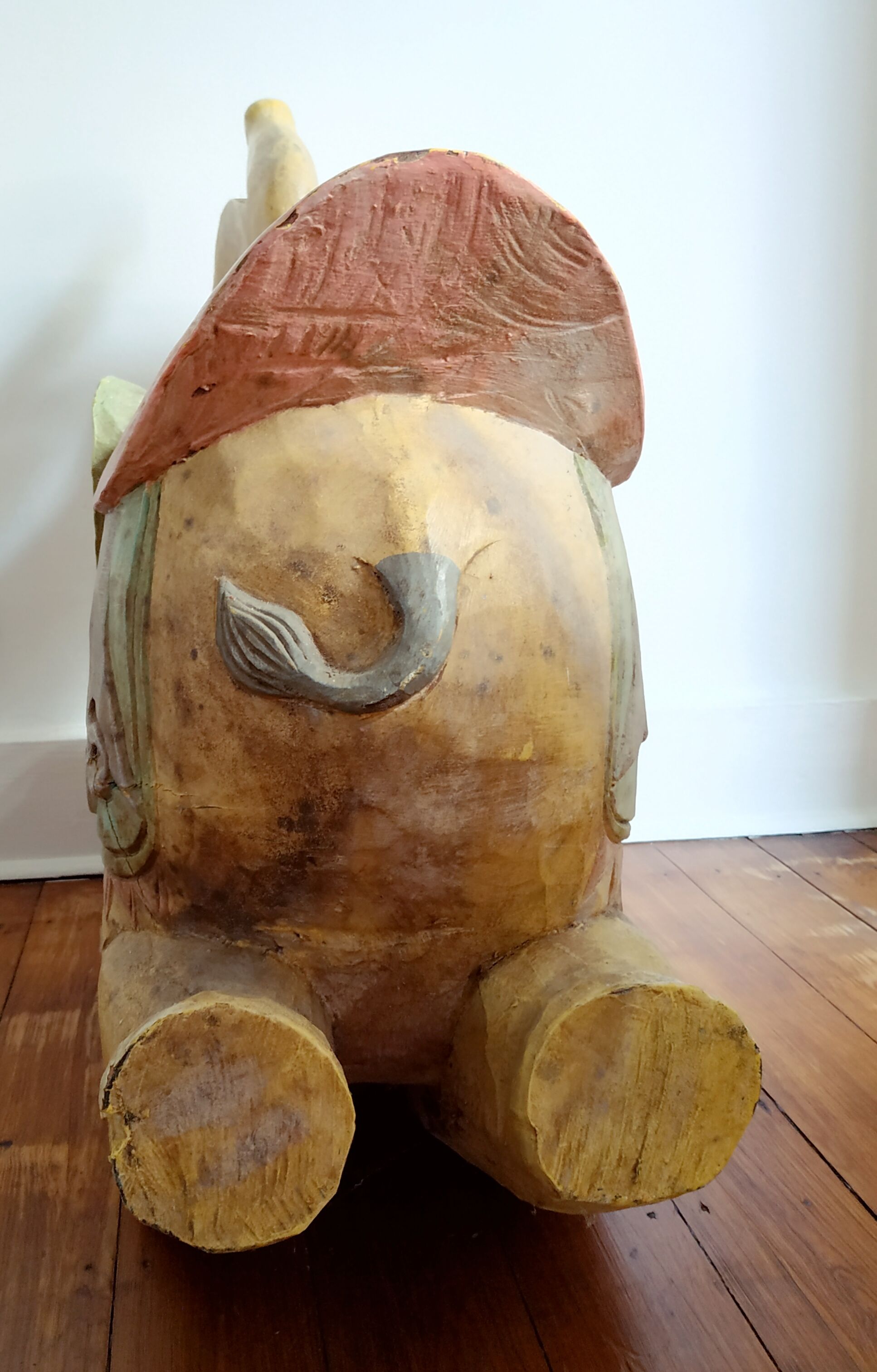 Rocking elephant, indian work, 65 x 67 cm