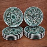 6 oyster/shellfish plates, Niderviller. Foam model.