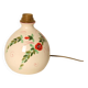 Ceramic lamp base with floral patterns