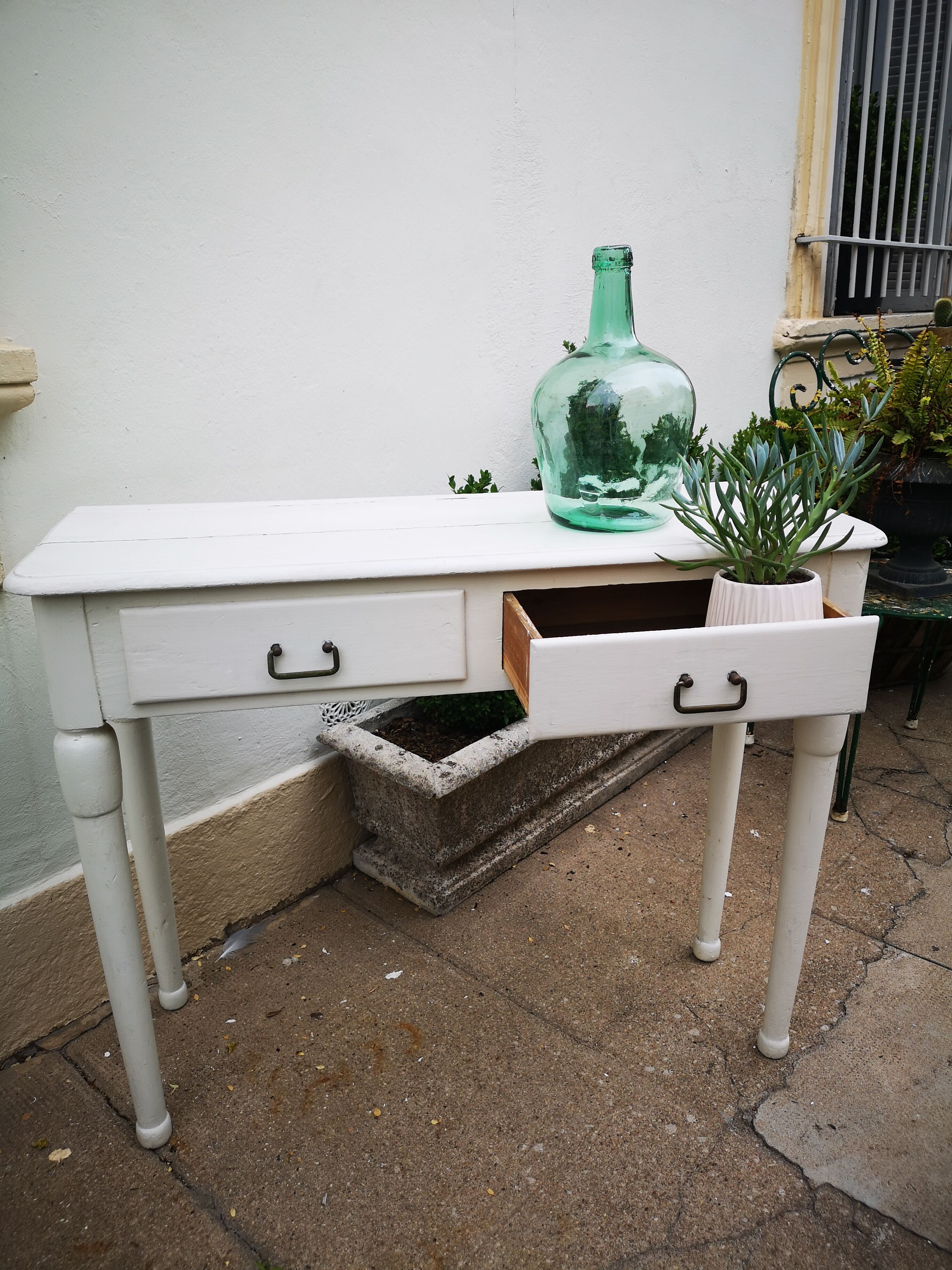 Vintage wooden console