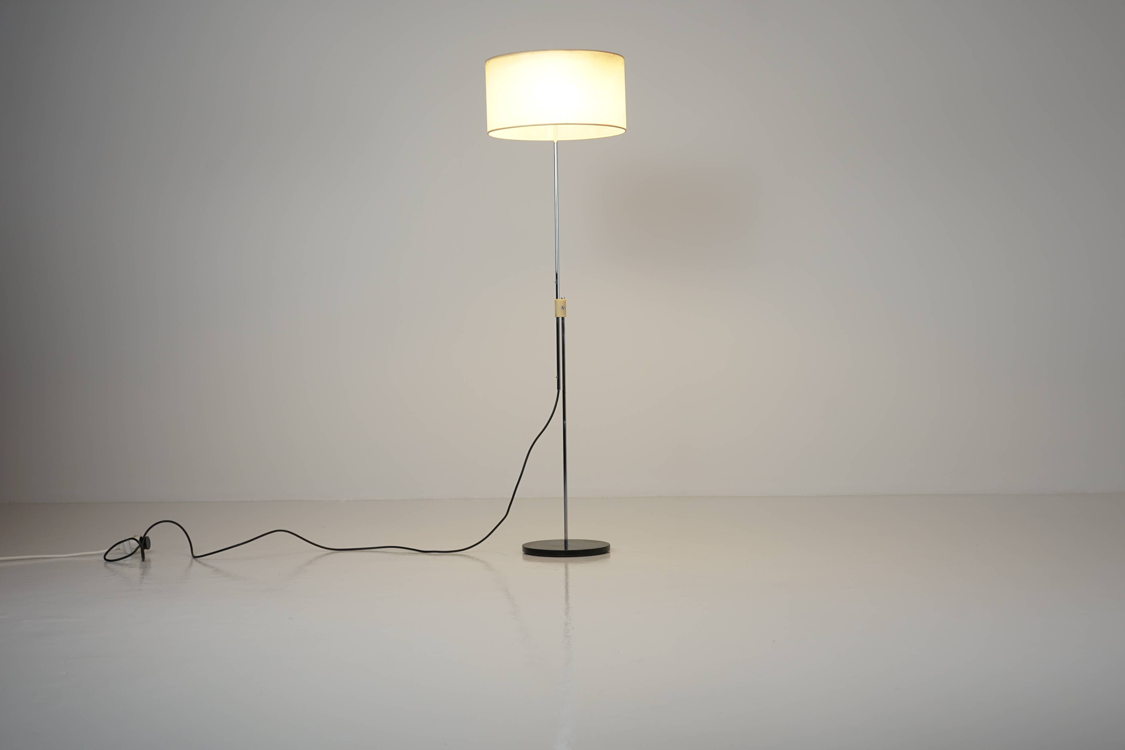 Height-adjustable floor lamp by Stiegler Marbach, 1960s.
