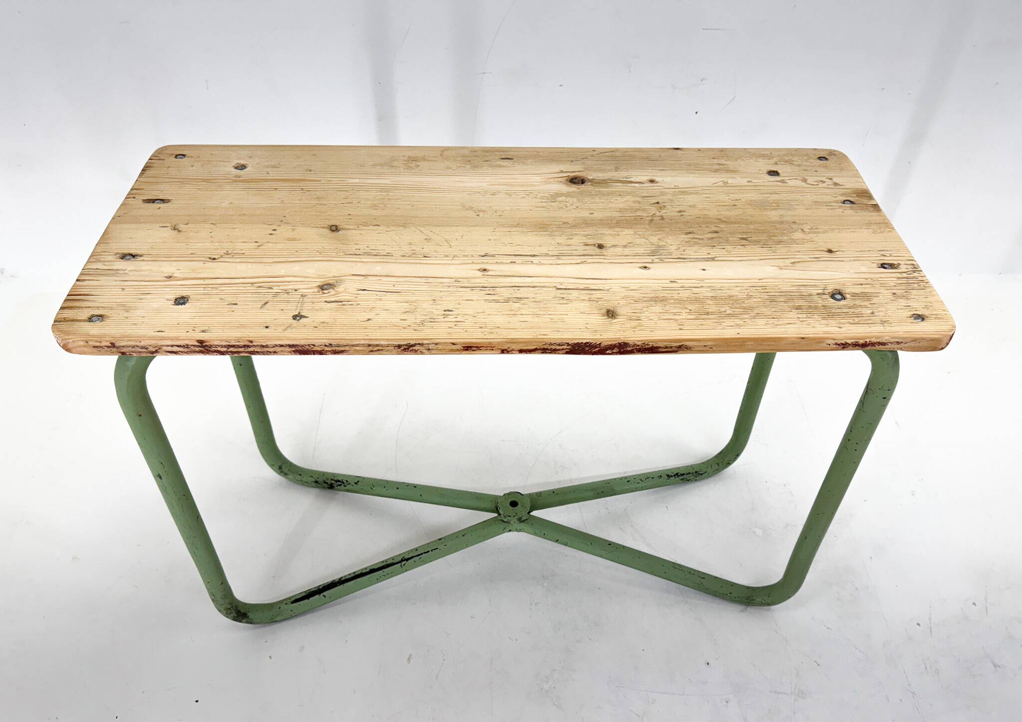 Vintage industrial console table or side table, czechoslovakia