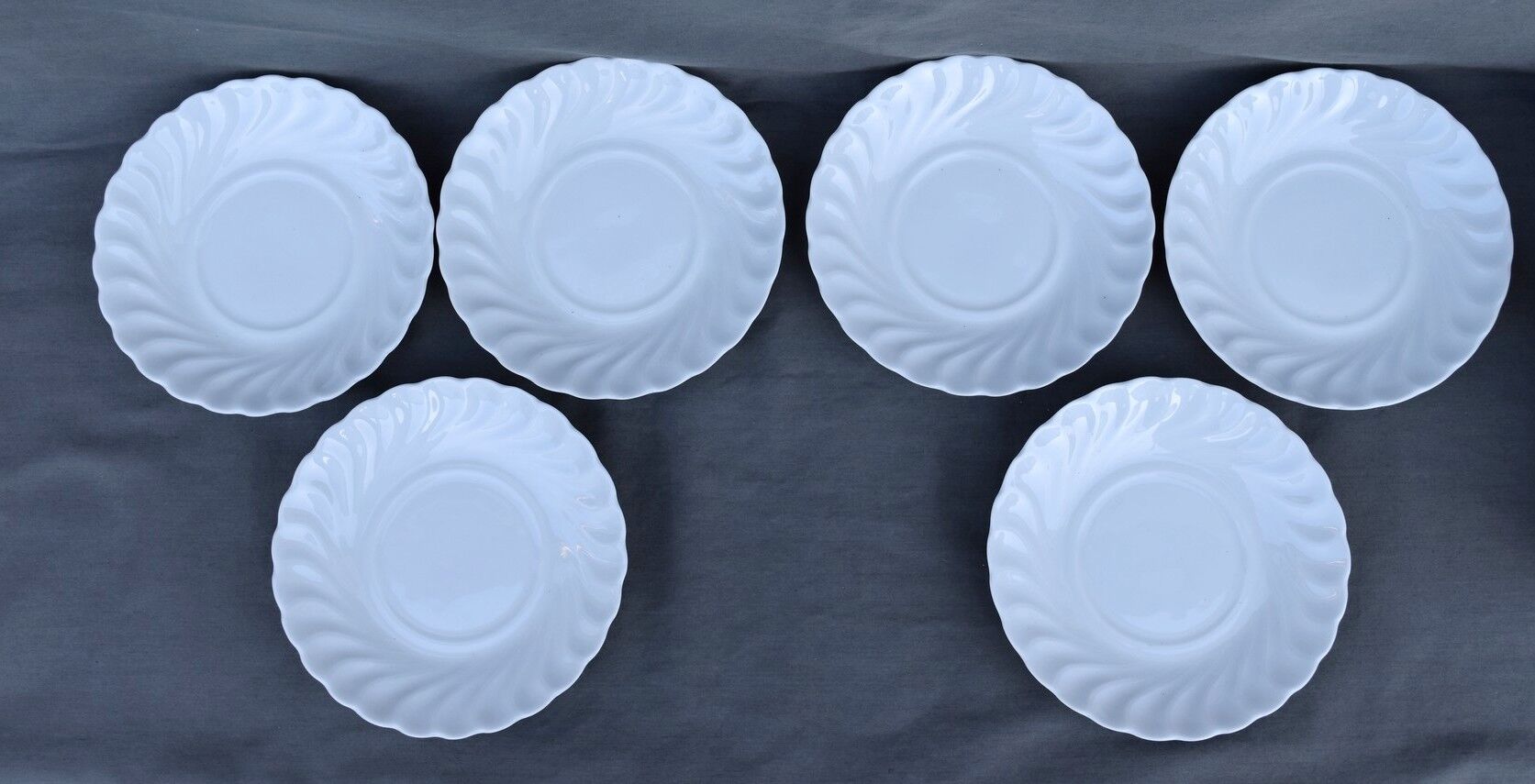 6 coffee cups and saucers Tharaud Limoges form valençay sillage model