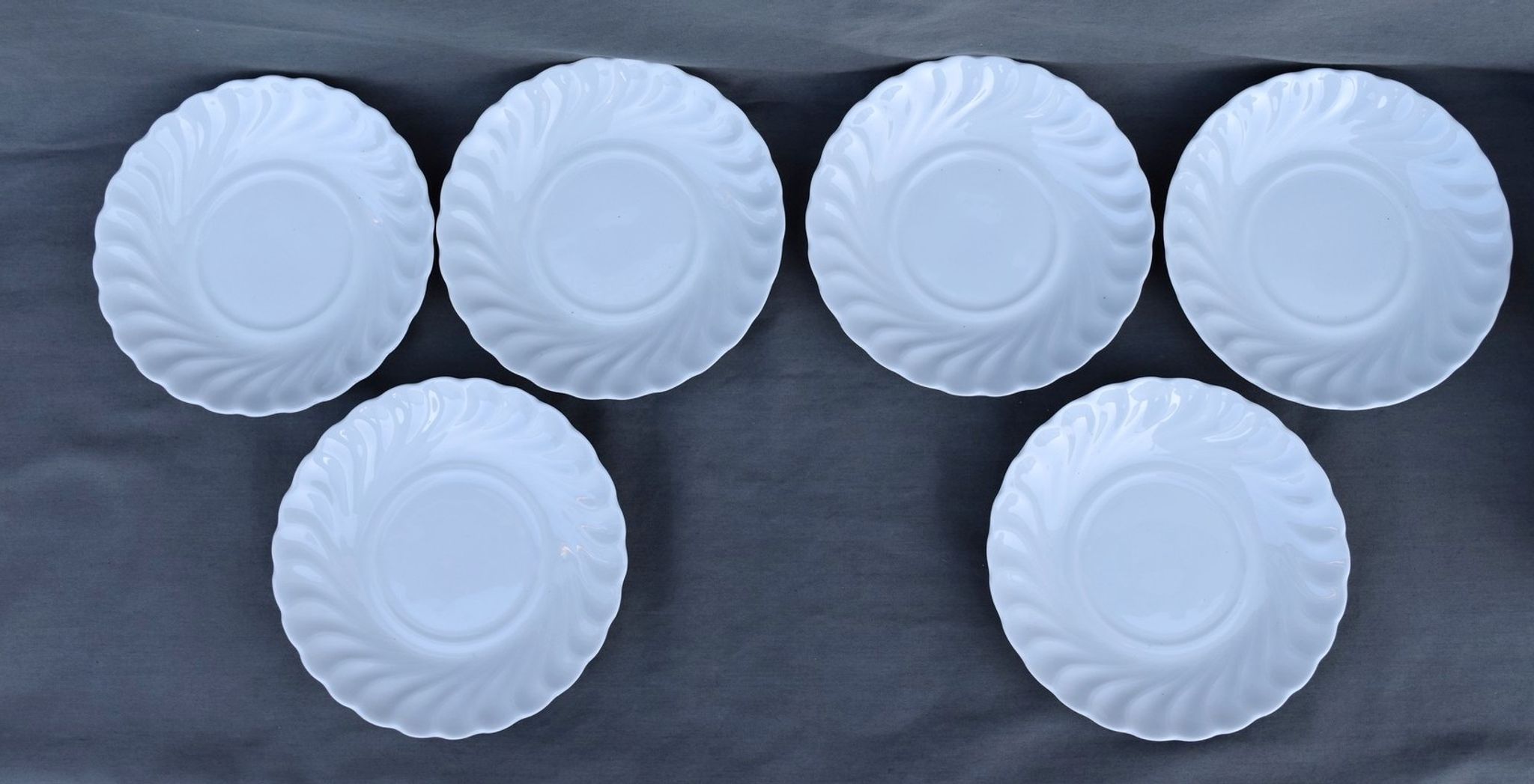 6 coffee cups and saucers Tharaud Limoges form valençay sillage model