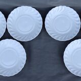 6 coffee cups and saucers Tharaud Limoges form valençay sillage model