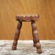 Vintage stool, small wooden stool, tripod stool, plant holder, interior decoration, stool