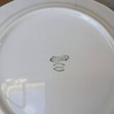 Set of 2 fruit motif plates P. Deshoulières in Limoges porcelain