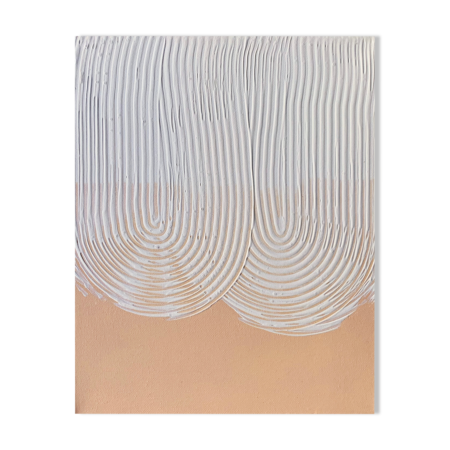 Long Boobs - Minimalist abstract canvas, 24x30cm, original work