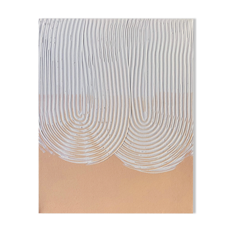 Long Boobs - Minimalist abstract canvas, 24x30cm, original work