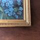 Petit cadre tableau bouquet de myosotis