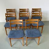 Ensemble de chaises vintage danoises