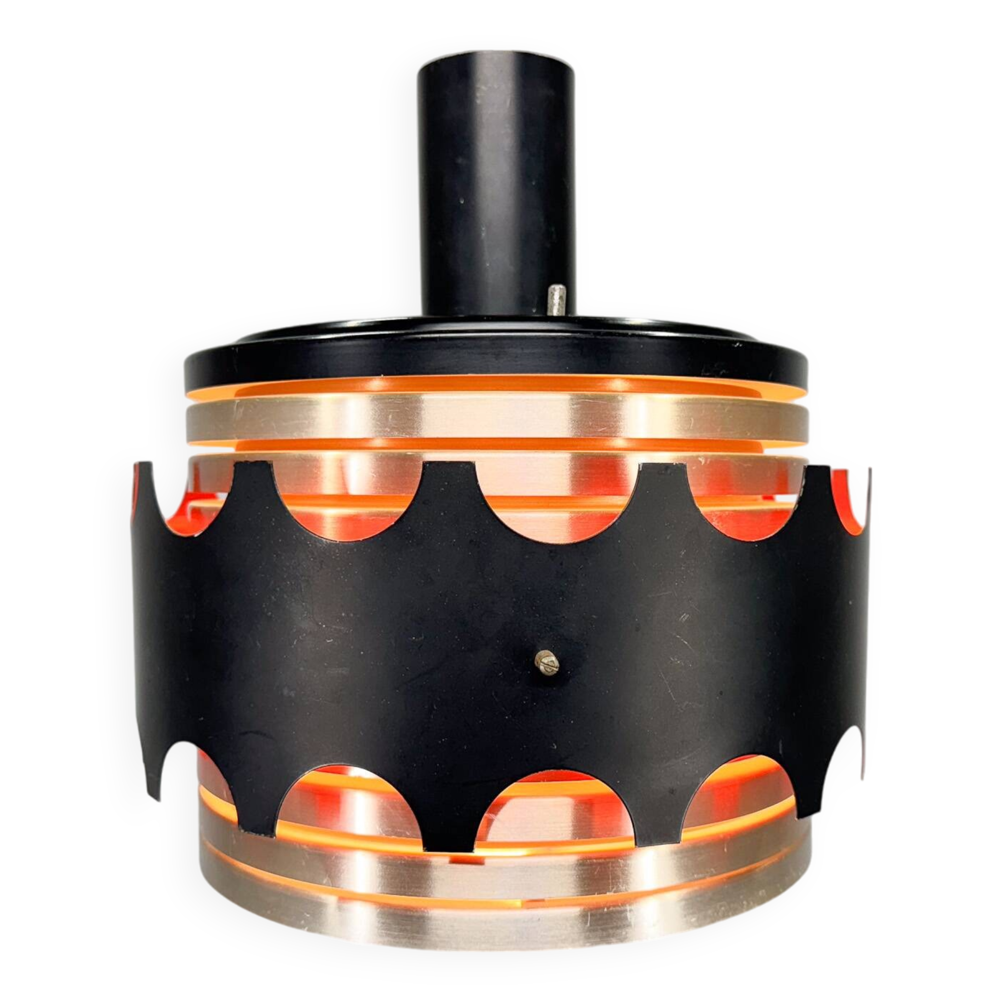 Lampe suspendue space age par veb leuchtenwerk, allemagne, années 1970