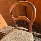 Set of 4 Louis Philippe chairs, 19th century
