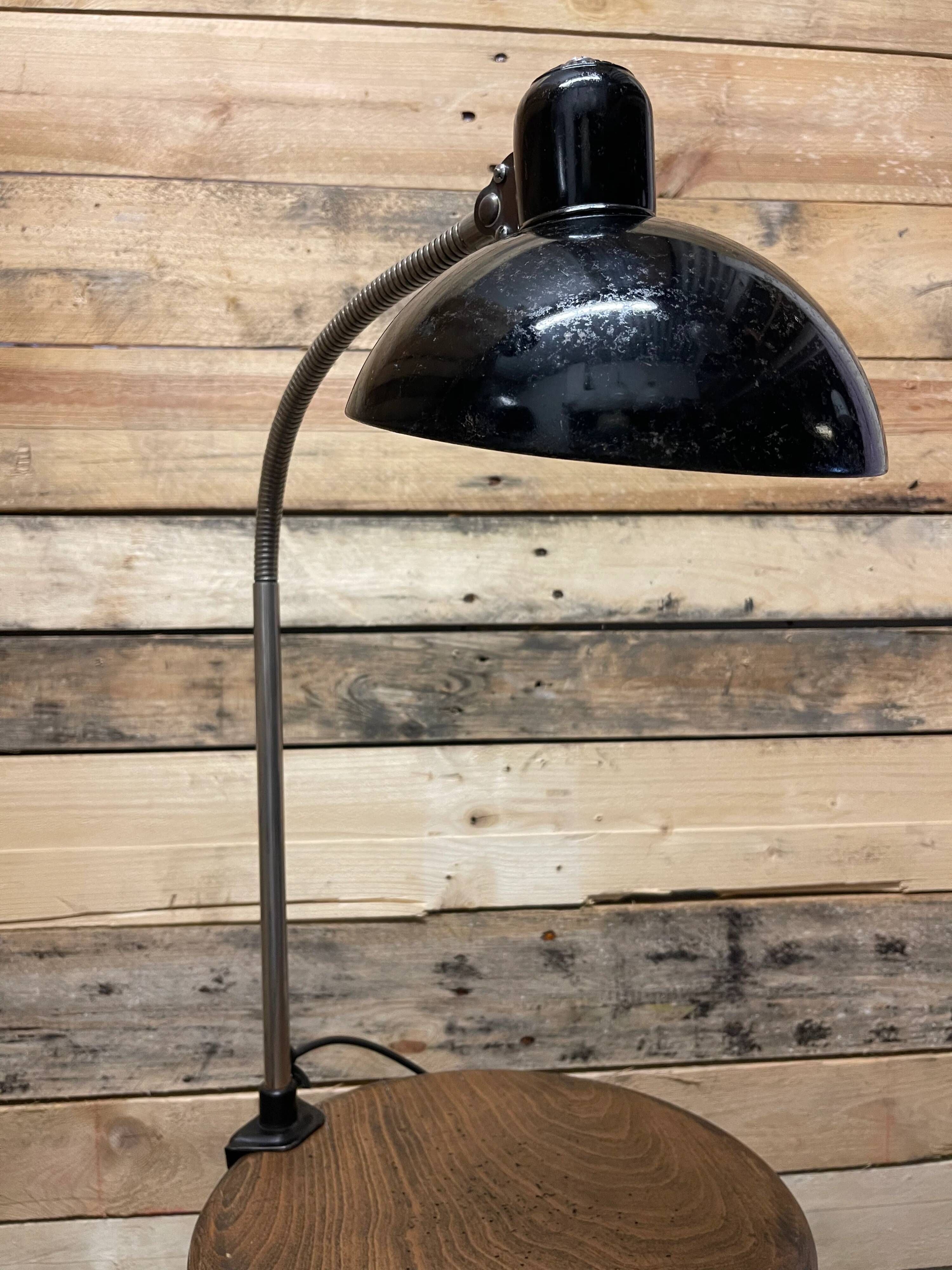 Lampe de table à pince Kaiser Idell Modèle 6740 des années 1940