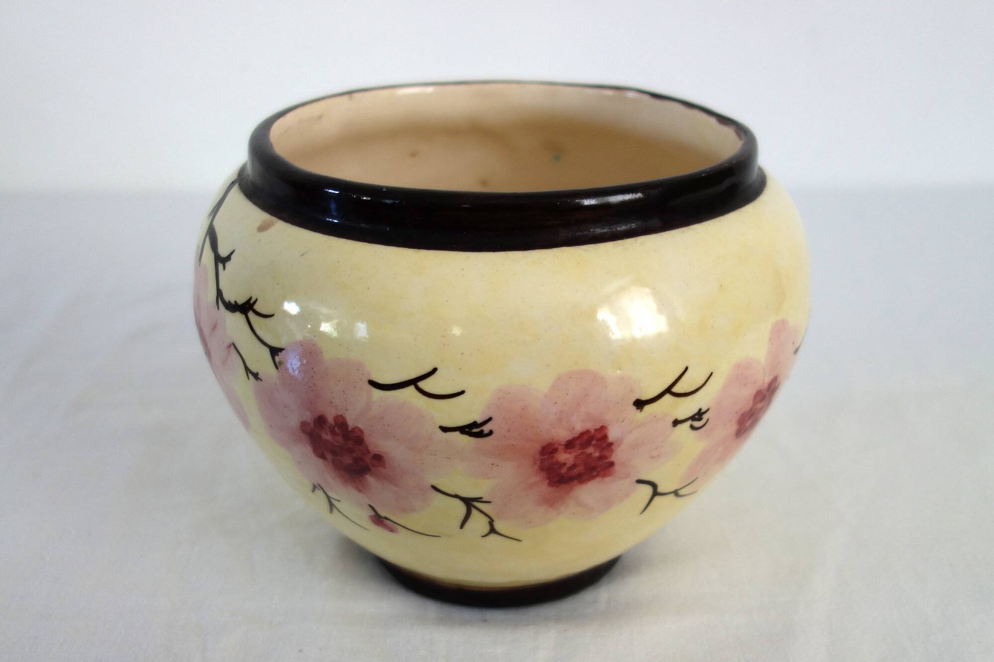 Antique flowerpot Massier, Vallauris, early 20th century