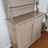 Gray painted mahogany sideboard