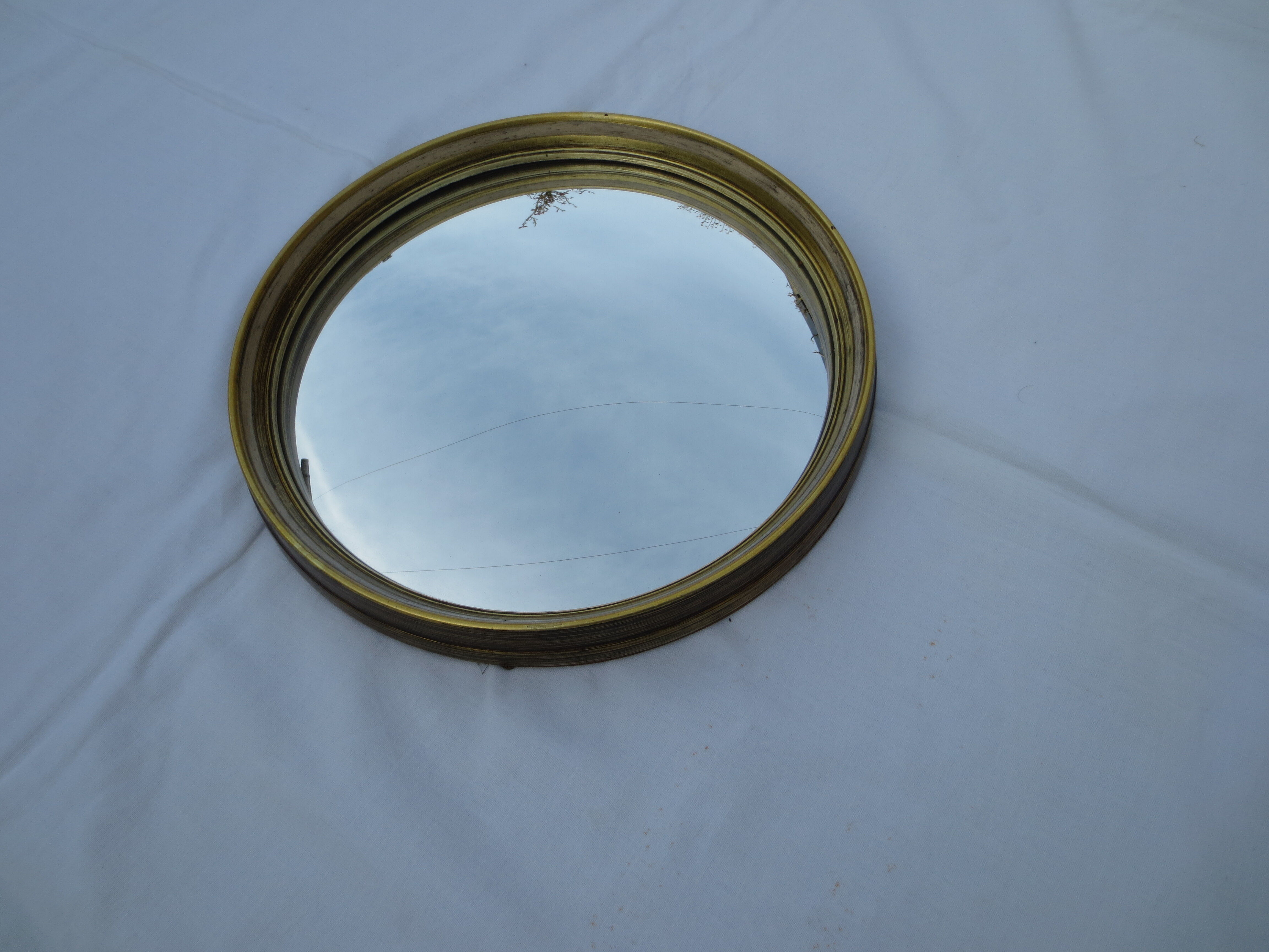 Witch tower mirror golden