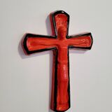 Red ceramic cross