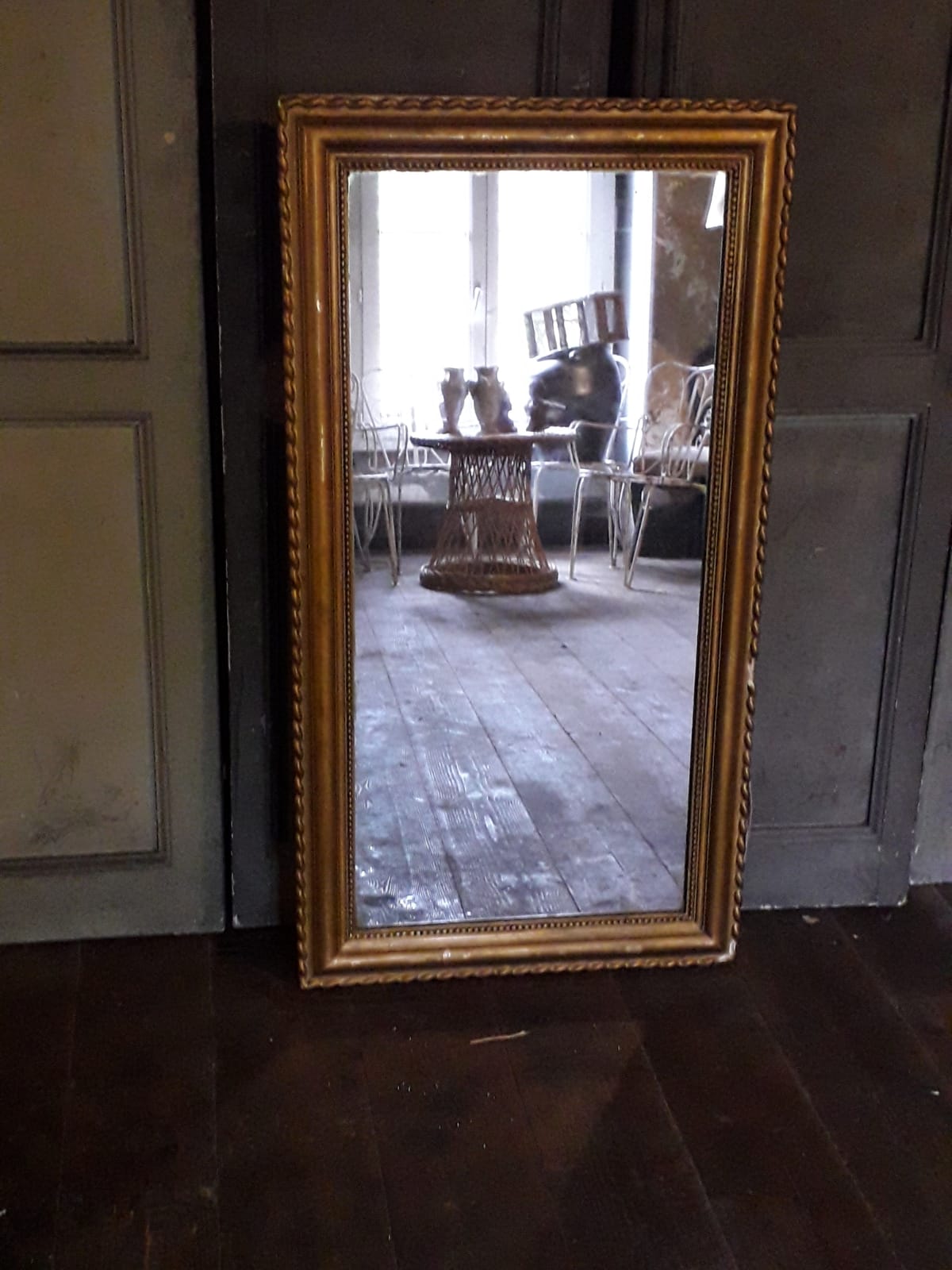 Golden mirror  65x123cm