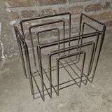 Porte-revue chromé par Willy Glaeser pour TMP, Suisse années 1970