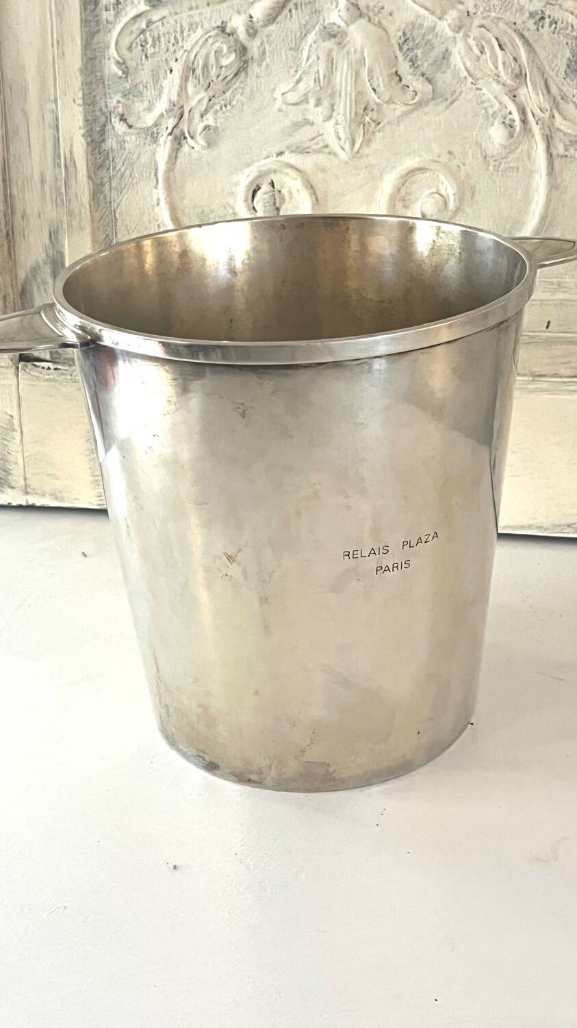 Rare Christofle Silver-Plated Champagne Bucket – Relais Plaza Paris