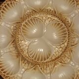 6 oyster shell plates and Chantilly porcelain serving platter