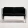 Model 830 two-seater sofa by Klaus Franck & Werner Sauer for Wilkhahn