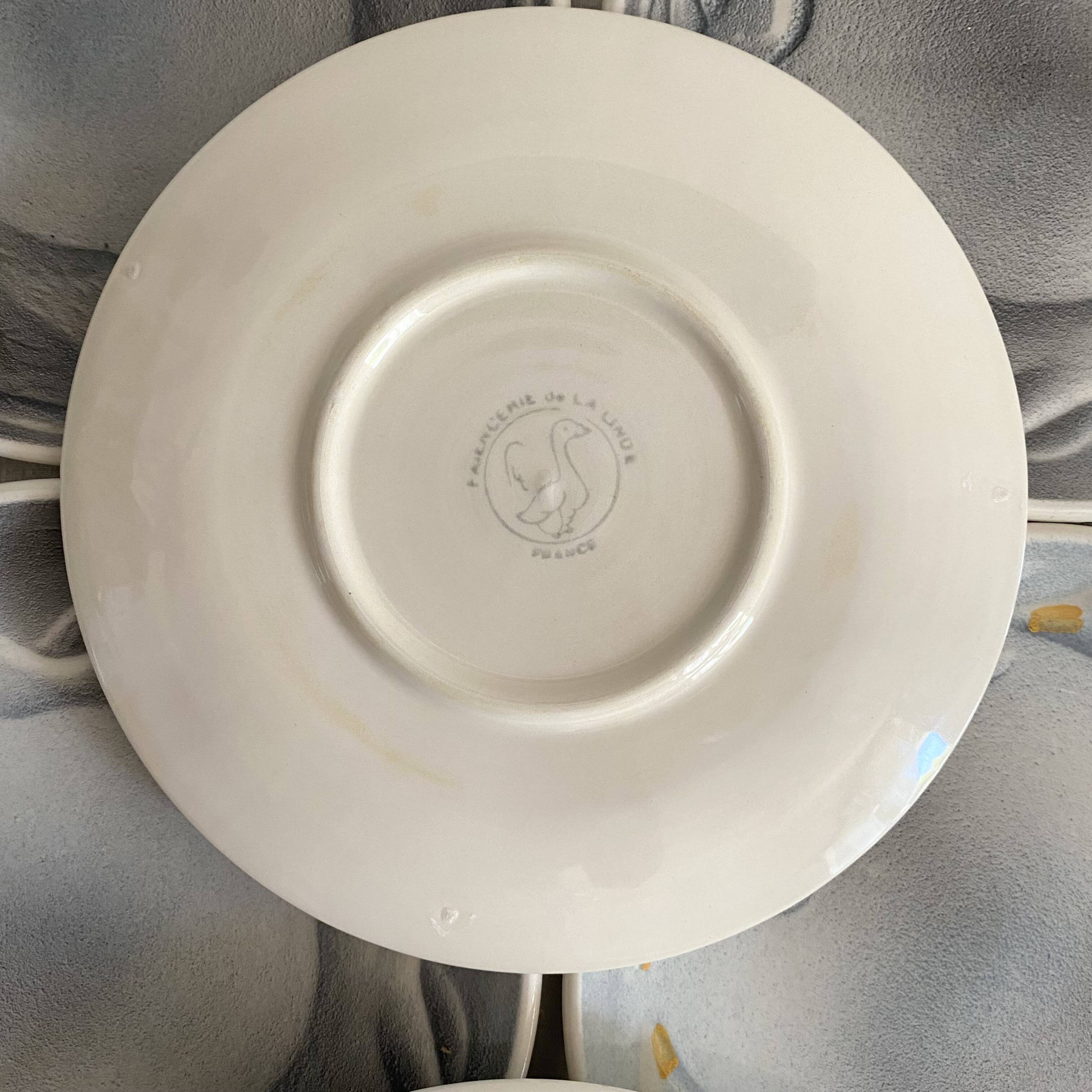 Foie gras plates from the Londe earthenware factory