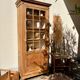Raw wood display cabinet