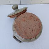 Covered pot/vegetable dish in stoneware, Tiffoche, La Borne Guérande