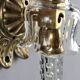 Antique wall sconces in crystal glass, Italy, 20th century