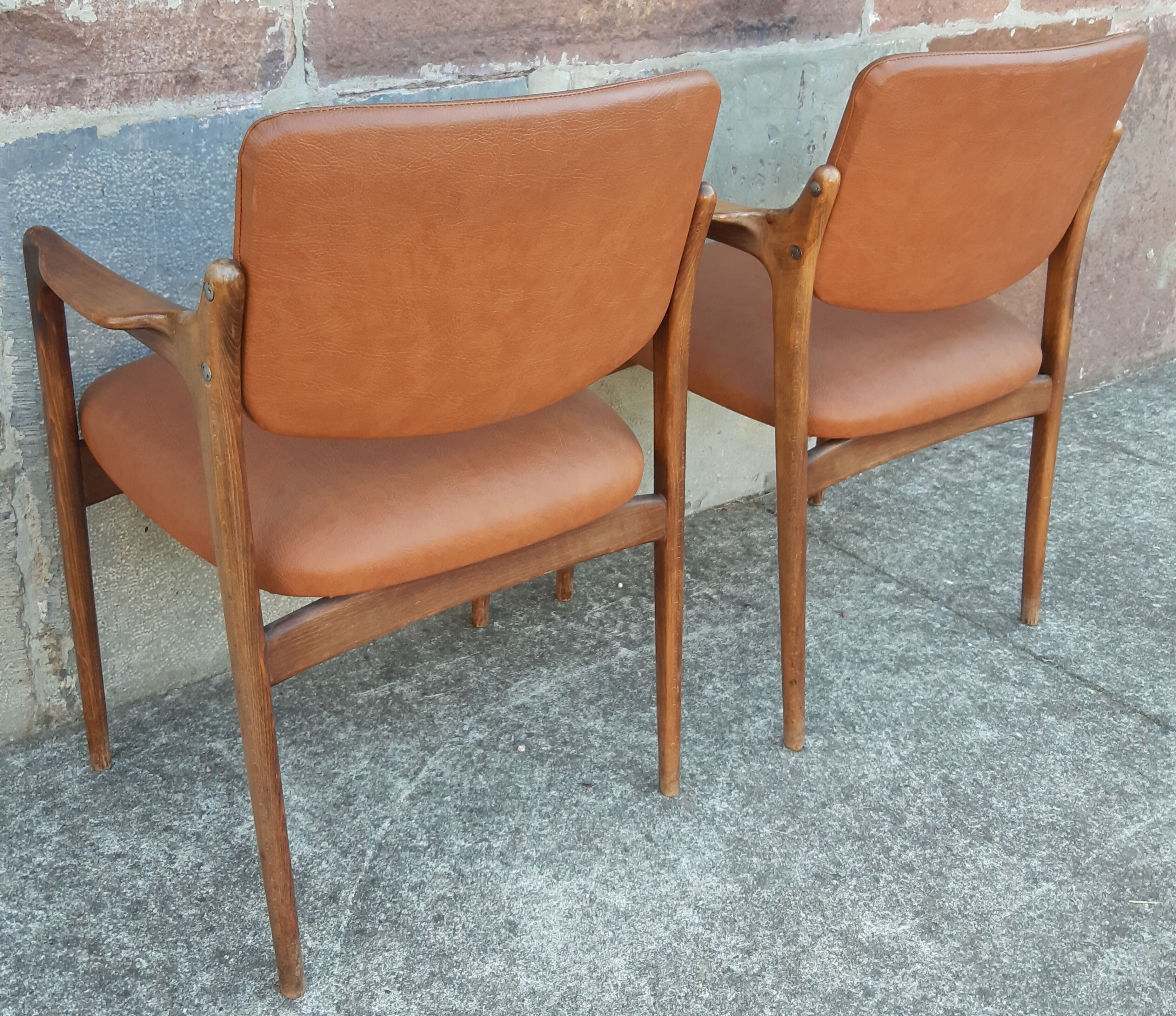 Pair of Scandinavian armchairs