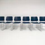 Chaise empilable Matrix Krueger par Thomas Tolleson, années 1970