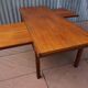 Table basse extensible teck rétro années 1960