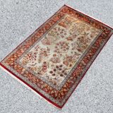 Tapis d'orient ghoum-qom soie iran persan 98 x 148 cm