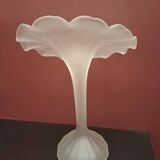 Vase en verre blanc "Jack In The Pulpit"