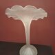 "Jack In The Pulpit" White Glass Vase